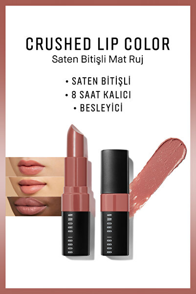 BOBBI BROWN Crushed Lip Color Saten Bitişli Mat Ruj- Blondie Pink 716170237879