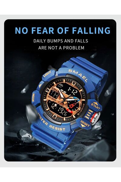 SMAEL 8043 Dijital Ve Analog Erkek Kol Saati