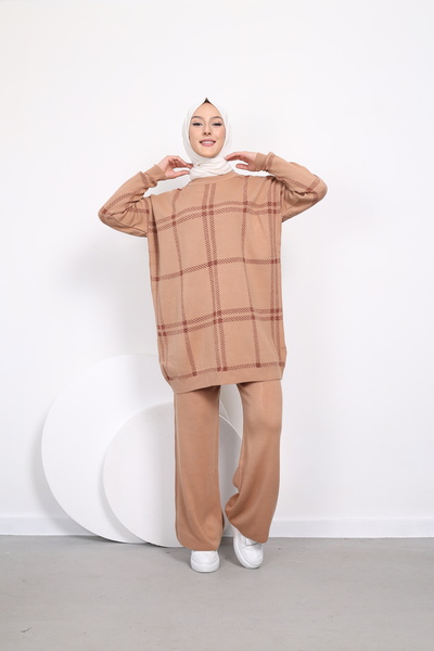 Kirazgym Σετ παντελόνι καρό Glitter Tunic