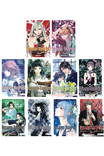 Akıl Çelen Kitaplar Rosario + Vampire 2. Sezon 1-2-3-4-5-6-7-8-9-10. Ciltler ...