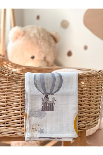 MİLNA BABY&KİDS Multi-Purpose Muslin Baby Blanket Muslin Baby Blanket Muslin Blanket 75x85cm
