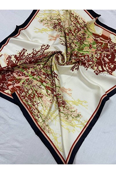 AWAM SILK وشاح حرير تيفيل نقي 100% من الحرير العام 90*90