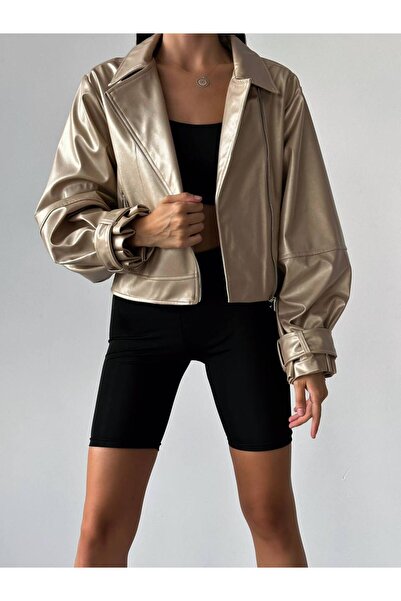 hillone Rafael Bomber Yarasa Kol Deri Mont