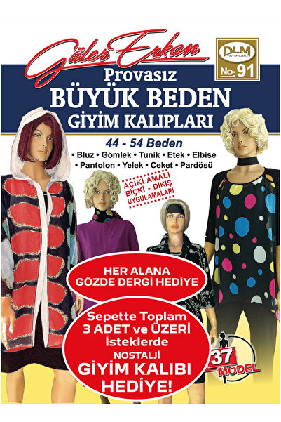 Güler Erkan Provasız Büyük Beden Giyim Kalıpları