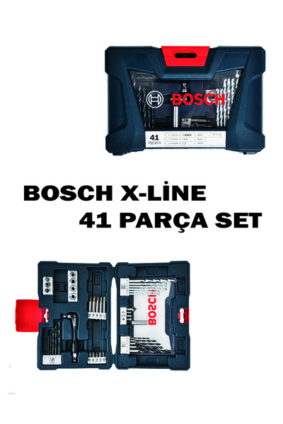 Bosch X-LİNE 41 PARÇA DELME & VİDALAMA SETİ