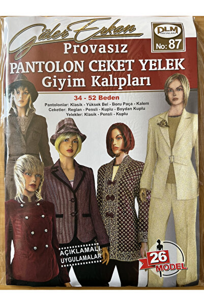 Güler Erkan Provasız Pantolon Ceket Yelek Giyim Kalıpları