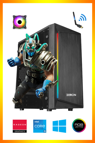 Zeiron Rdx02 i5-4570 8GB RAM 128GB SSD+500GB HDD RX550 4GB Oyuncu Masaüstü Bi...