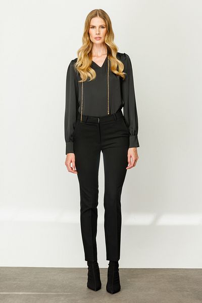 Ekol Skinny Leg Black Women's Trousers 23204203