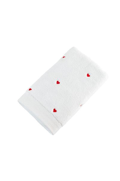Hobby Lubow Love 70x140 White Embroidered Set of 6 Towels