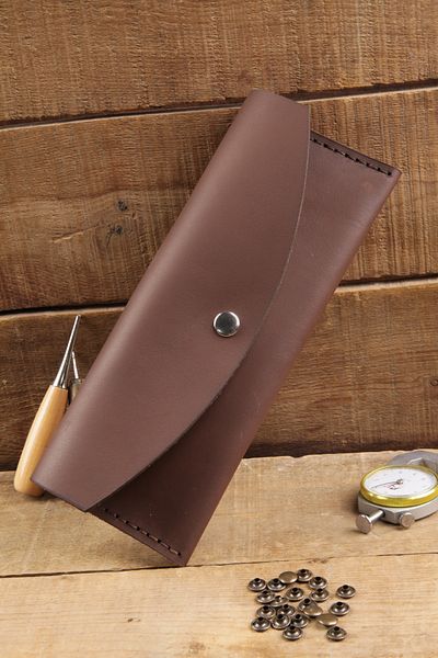 New Coast Leather 1900's Ръчно изработен дамски портфейл от естествена кожа в кафяво