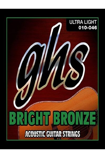 GHS BB10U Bright Bronze Acoustic Guitar 0.10 Sets of Strings