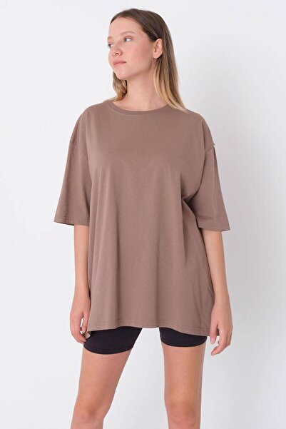 Addax Crew Neck Oversize Basic T-shirt P0911-j9