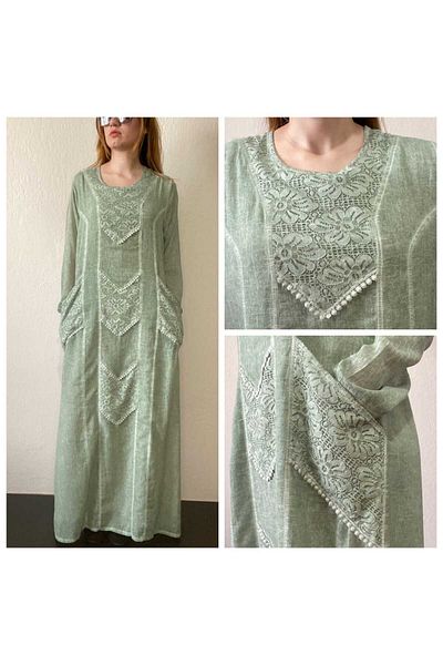 anne moda ankara Φόρεμα Hajj/umrah, Ολόκληρο βαμβακερό, Μήκος Αστραγάλου