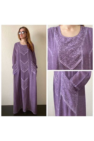 anne moda ankara Φόρεμα Hajj/umrah, Ολόκληρο βαμβακερό, Μήκος Αστραγάλου
