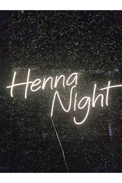 dekoraven Henna Night Kına Gecesi Neon led tabela(70x35cm)