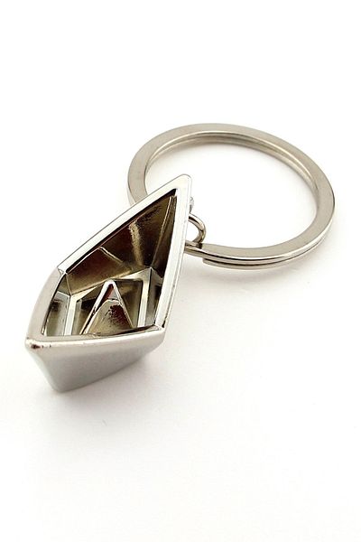 Solfera Paper Ship Kayak Shaped Origami Boat Metal Keychain KC053