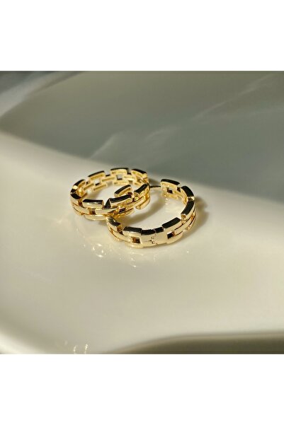 JustGAF الذهب / الذهب اللون سلسلة نموذج هوب القرط