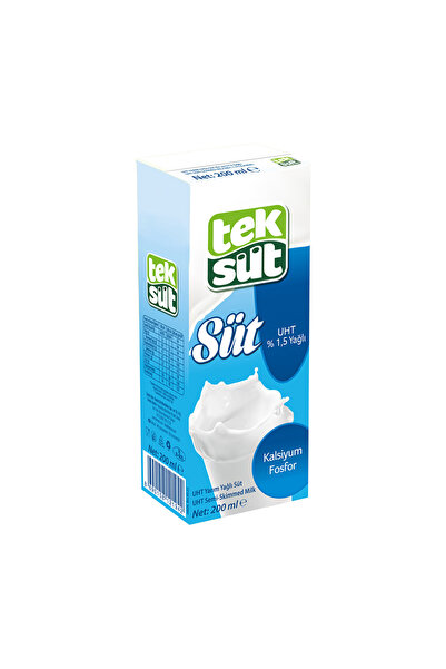 buypass Teksüt Uht Yarım Yağlı Süt 200 ml ( 2 Adet )
