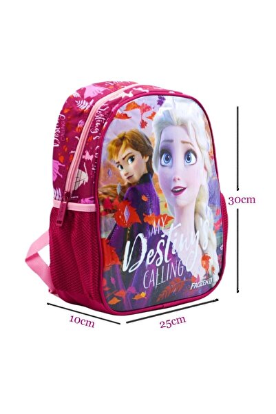Frozen Lisanslı Anaokulu Çantası Tek Bölmeli HAWK MY DESTINY VE BESLENME ÇANTASI