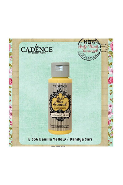 Cadence STYLE MATT ENAMEL CAM & PORSELEN BOYASI 59 ML. E-336 VANİLYA SARI