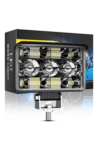 DEKOHOP Off Road Spotled 5 İnç 156 Watt Çift Renk Beyaz Sarı Çalışma Lambası ...