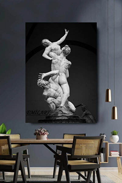 EMİLART Rönesans Heykeli HD Kalite Kanvas Tablo