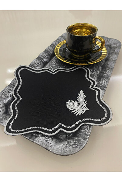 AYNAKIŞÇEYİZ Set de 6 șervețele și suporturi pentru prezentație pentru cafea,...