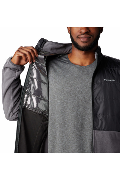 Columbia Basin Butte Fleece Full Zip Men's Gray Fleece Sweatshirt