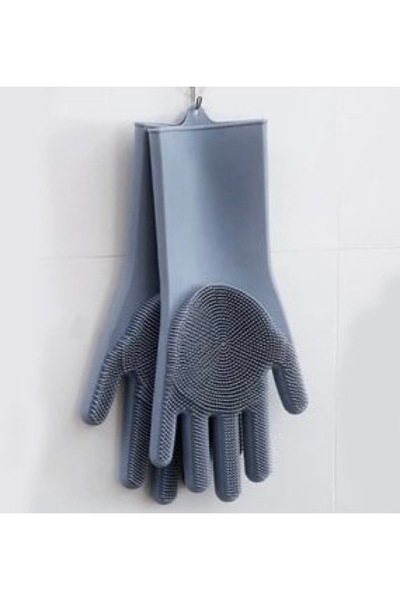 Yesir Tırtıklı Sihirli Silikon Bulaşık Eldiveni
