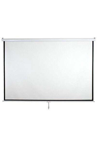 Genel Markalar Bej AX-18 STORLU PROJEKSİYON PERDESİ 180x180 (Arkası Siyah Fonlu - Duvar/Tavan Asılabilir) 1 Yıl