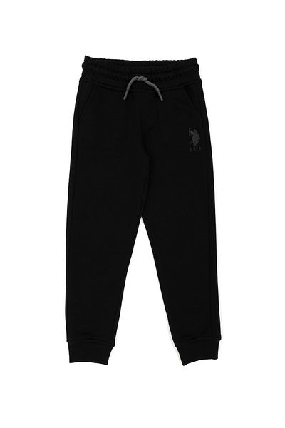 U.S. Polo Assn. BAZA. Polo Assn. Pantaloni de trening pentru băiat negru - picior elastic GARCIASK023