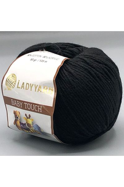 Lady Yarn BABY TOUCH 50 γραμμάρια είναι 135 μέτρα. 50% βαμβάκι - 50% ακρυλικό (Κωδικός χρώματος 28)