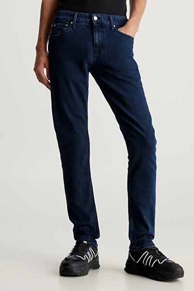 Calvin Klein Erkek Denim Kumaş Normal Bel Düz Model Lacivert Jeans J30J323857-1BJ