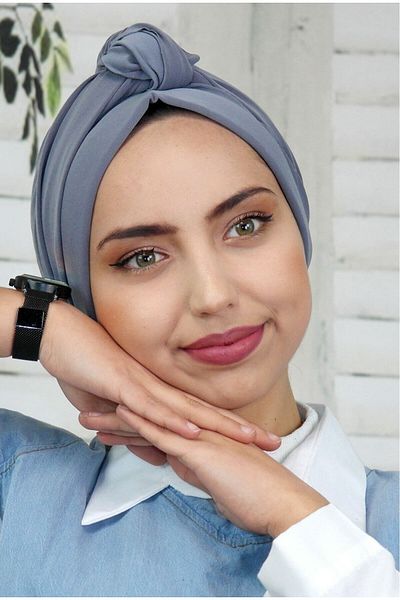MAVİHOBİ شال بونيه خارجي بلون سادة من دبي