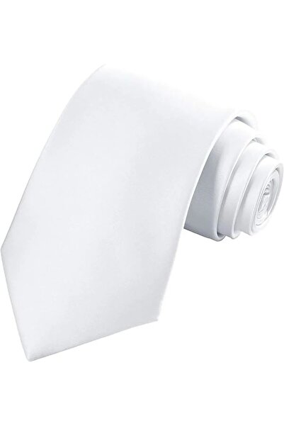 Trenderrs Men's Satin Tie Handkerchief And Silver Steel Tie Clip Set