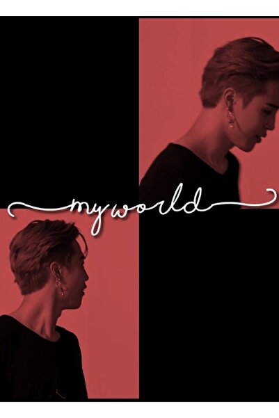 Universal Jimin κόκκινη αισθητική Πίνακας Ξύλινη Αφίσα Διακοσμητική κωδικός2360