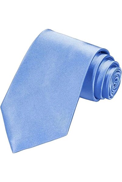 Trenderrs Ανδρικό σατέν μαντήλι γραβάτας και σετ καρφίτσας από ασημί ατσάλι