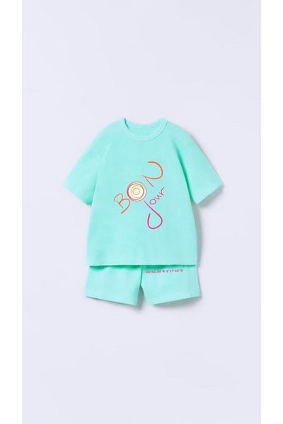 Ladin Store New Season Unisex Παιδικό Σετ καλοκαιρινό σορτς από κάτω πάνω