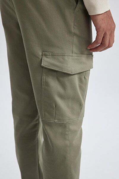 DeFacto Jogger Tactical Pants Slim Fit Slim Fit Regular Waist with Cargo Pocket W8024Az23Au