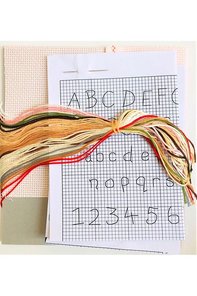 Anchor Countable Cross Stitch Kit Teddy Bear Wall Panel