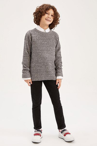 DeFacto Boy's Crew Neck Sweater