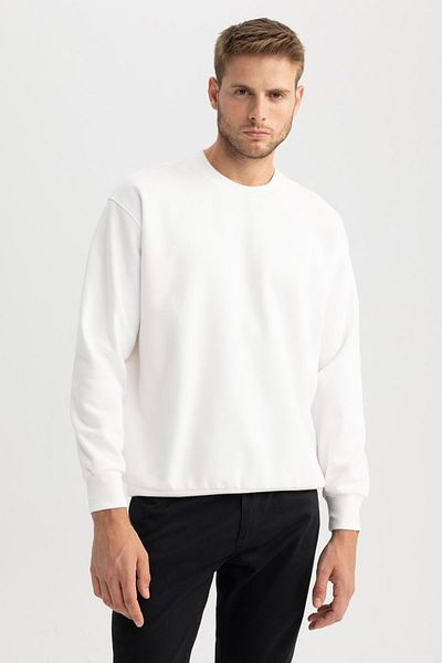 DeFacto Φούτερ Crew Neck Oversize - Wide Fit T5139az23au