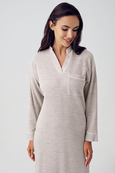 Artış Rochie din tricot cu mânecă lungă cu textura moale