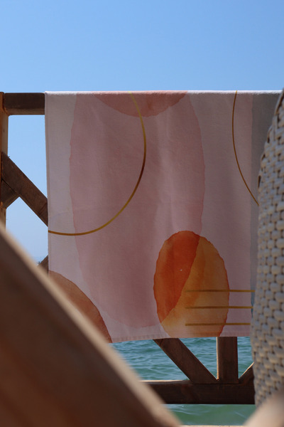 LAVENDIER Lavender Hoop Highly Water Absorbent Beach Towel