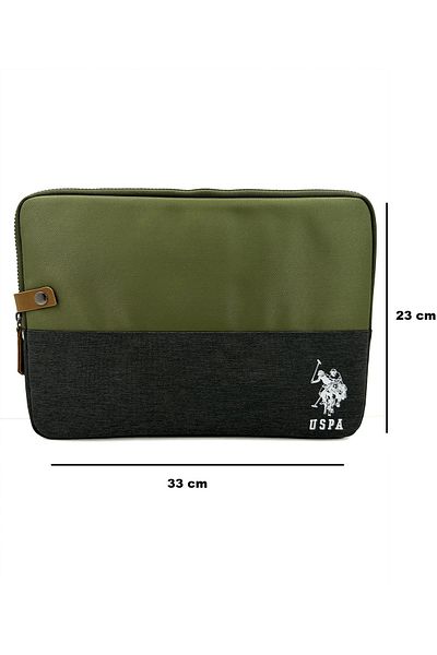 U.S. Polo Assn. حقيبة كمبيوتر محمول من القماش وحقيبة Plvr23696