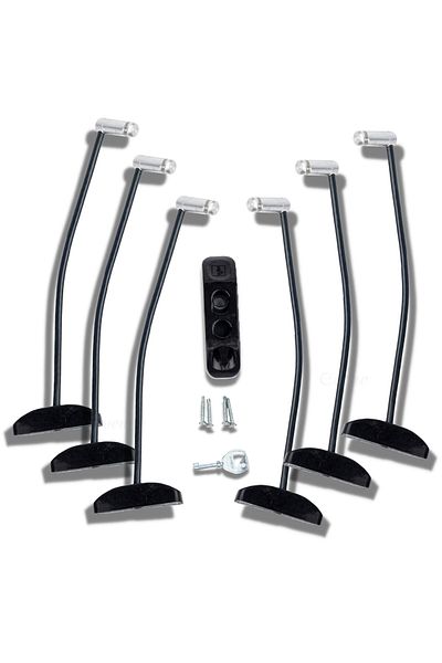 Evene Pimapen Door Lock Pimapen Window Lock Window Safety Lock Chain Lock 6 Pieces Black