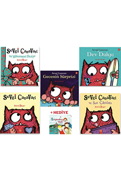 1001 Çiçek Kitaplar Sevgi Canavarı 5 Kitap Set - (Dev Dalga - Gecenin Sürpriz...