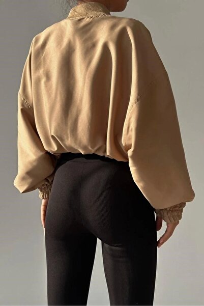 Eka Palton supradimensionat de damă Camel 0990-2812