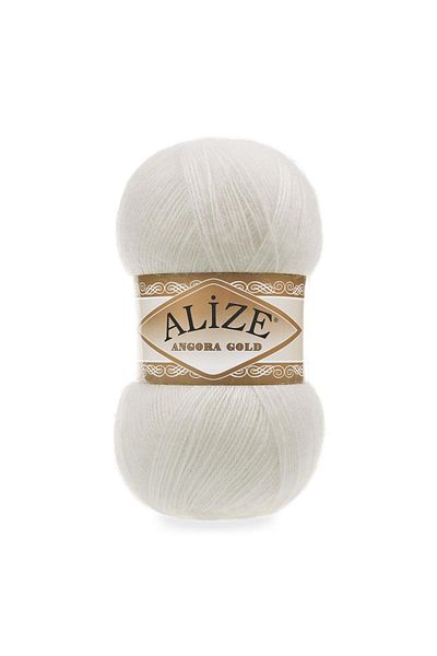 Alize Angora Gold Off-White Hand Knitting Yarn