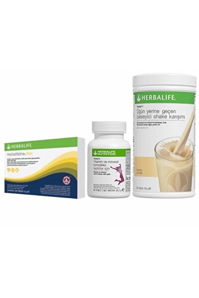 Herbalife Kilo Alma Seti Kadın (Vanilya Aromalı Shake Omega Ve Vitamin )